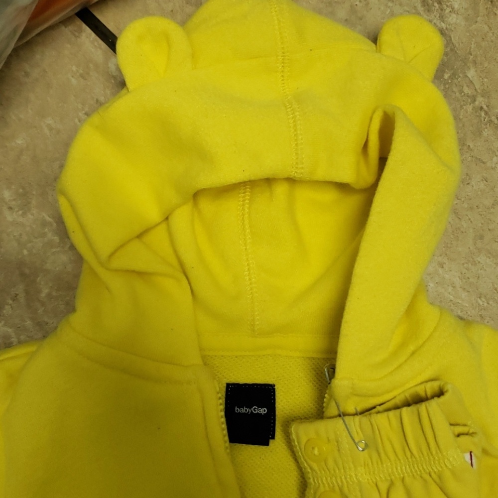 Yellow jacket and pants